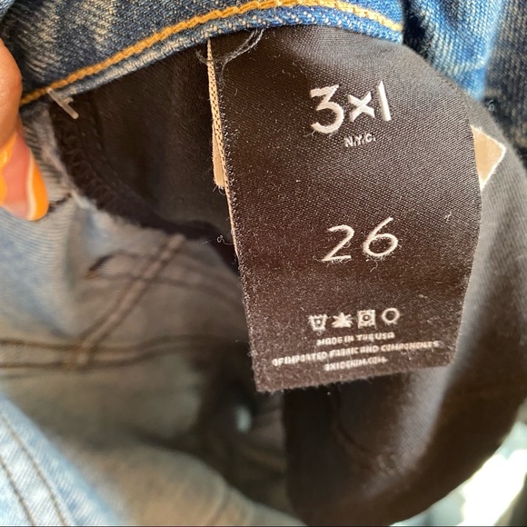 NEW 3x1 Junction High Rise Crop Kick Flare Jeans - Picture 6 of 7